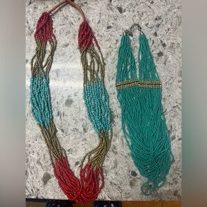 Multicolor Beaded Necklace Set